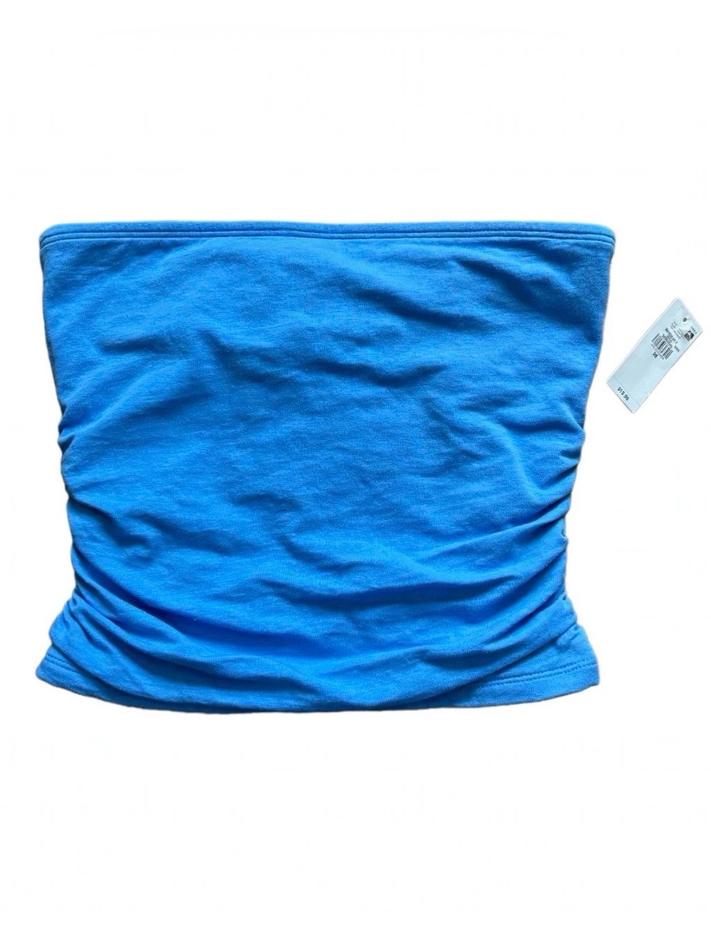 Old Navy Strapless Top XS Blue Ruched Side Tube Top NWT